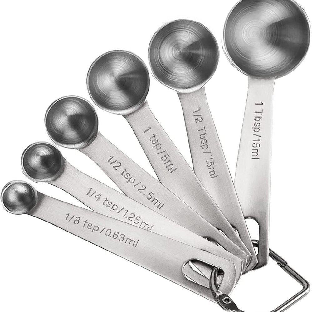 Measuring Spoons, Premium Heavy Duty 18/8 Stainless Steel Measuring Spoons Cups